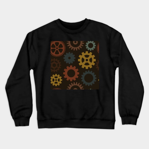 Gears Crewneck Sweatshirt by PeachesPaisleyProton